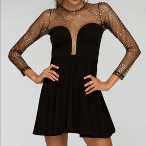 Motel Rocks Moonchild Glitter Sparkle Dot Mesh XS